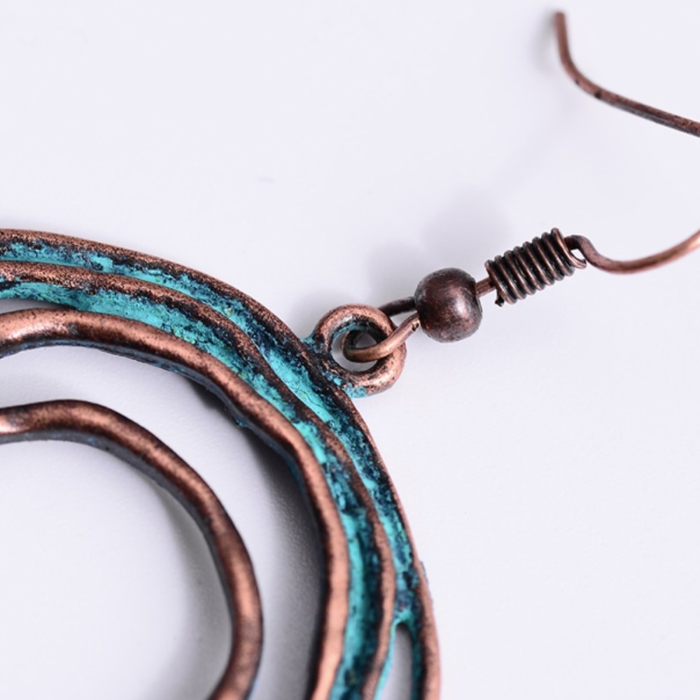 Vintage Bohemian Ethnic Dangle Earrings - Picture 8 of 9